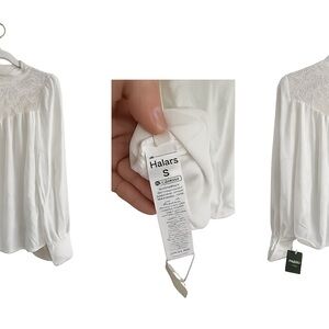 HALARA White Lace Blouse